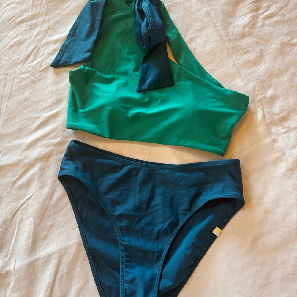 Summersalt Teal Bikini Top